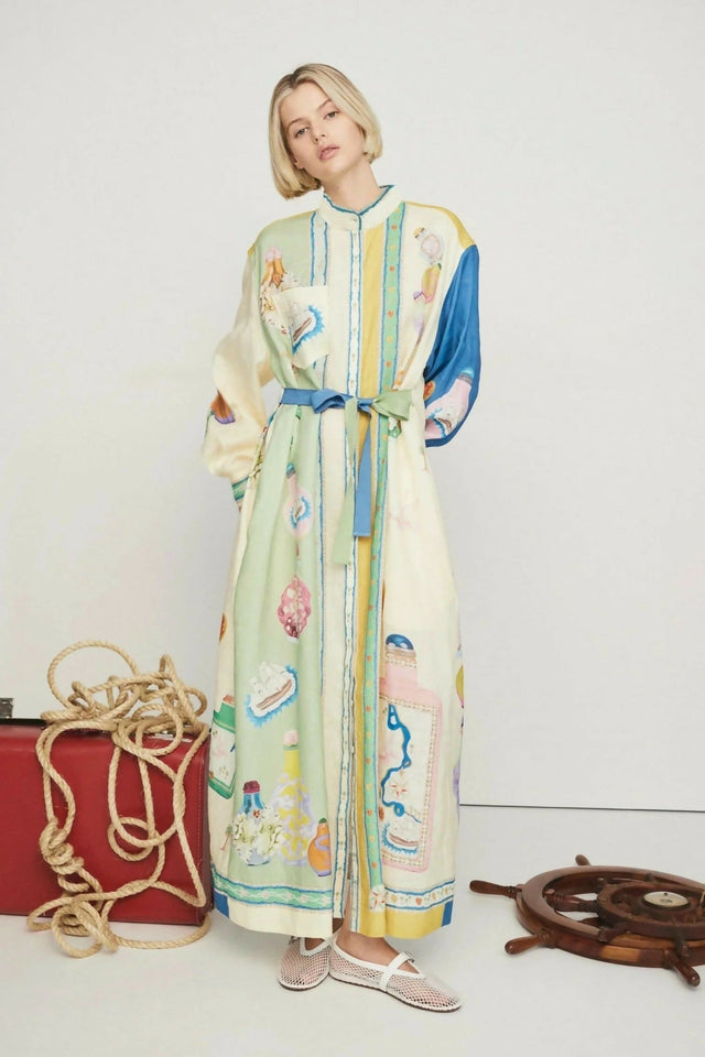 Alemais Elixir Shirt Dress Multi Size AU 12 - 12 / Print - Dresses