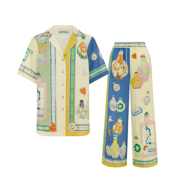 Alemais Elixir Top and Pant Set Size 6-8 - 6 / Print - Outfit Sets