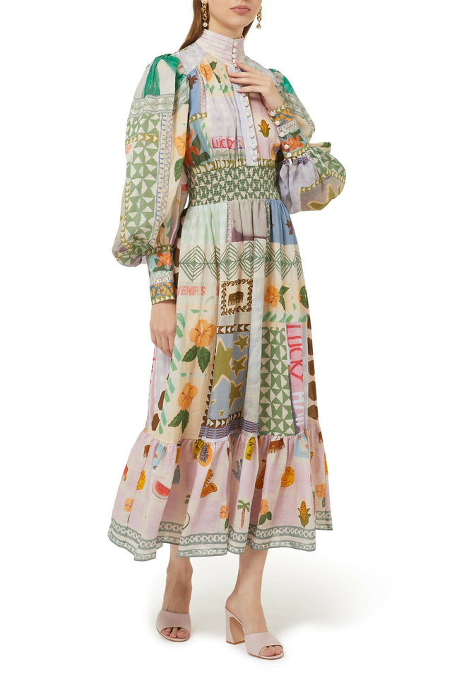 Alemais Emma Gale Shirtdress Multi Size AU 12 & 14 - Dresses