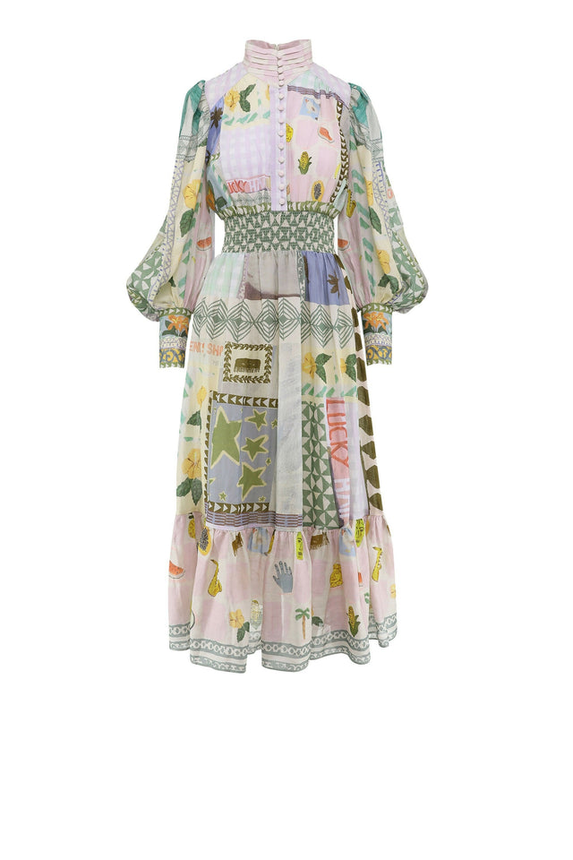Alemais Emma Gale Shirtdress Multi Size AU 12 & 14 - Dresses