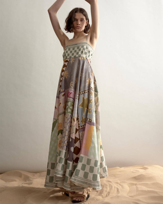 Alemais Emma Gale Sundress Multi Size 10 12 & 14 - Dresses