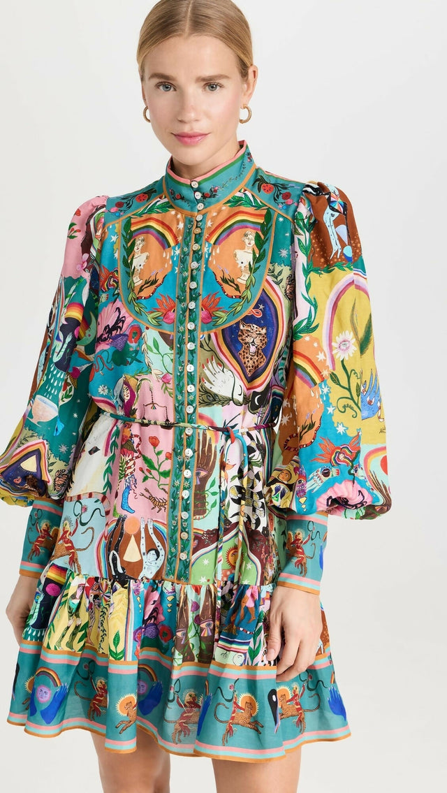 Alemais Evergreen Mini Dress Size 6 8 & 12 - Dresses