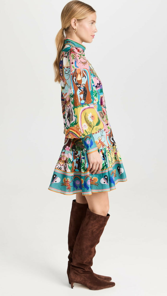 Alemais Evergreen Mini Dress Size 6 8 & 12 - Dresses