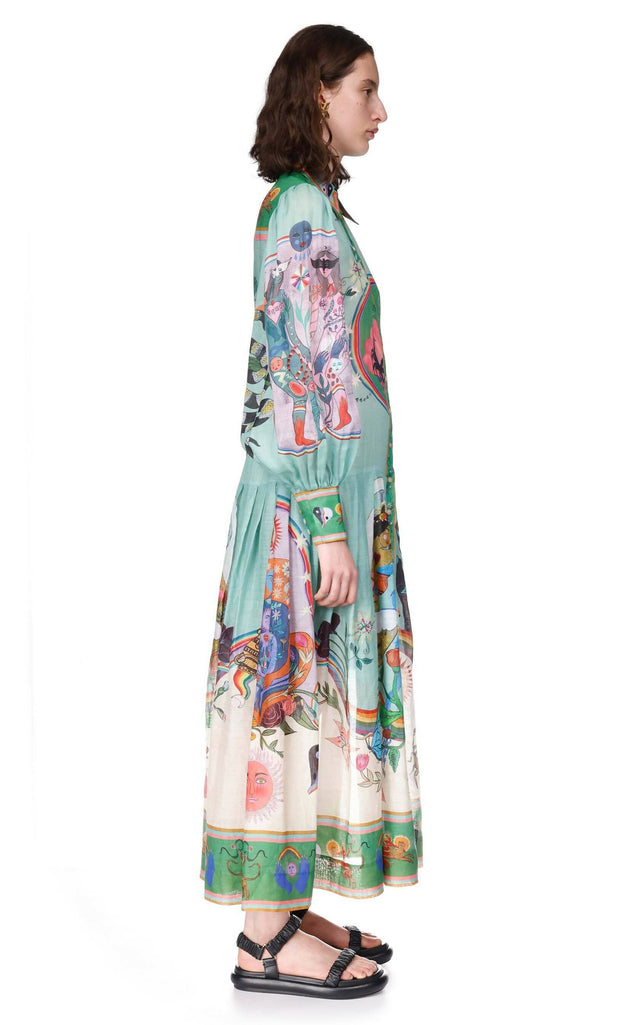 Alemais Evergreen Shirtdress Print Size 12 14 & 16 - Dresses