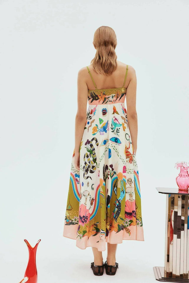 Alemais Evergreen Sundress Print Size 16 - 16 / Multi - Dresses