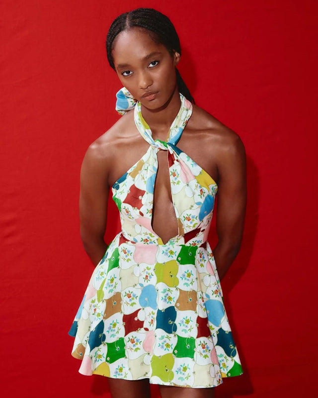 Alemais Everly Mini Dress Multi Print Size AU 16 - 16 / Multi - Dresses