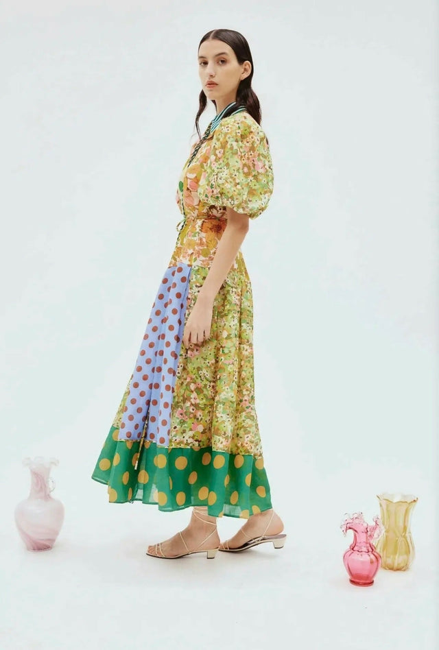 Alemais Finn Shirtdress Multi Floral Size 8 14 - Dresses