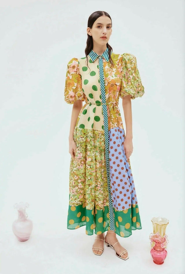 Alemais Finn Shirtdress Multi Floral Size 8 14 - Dresses