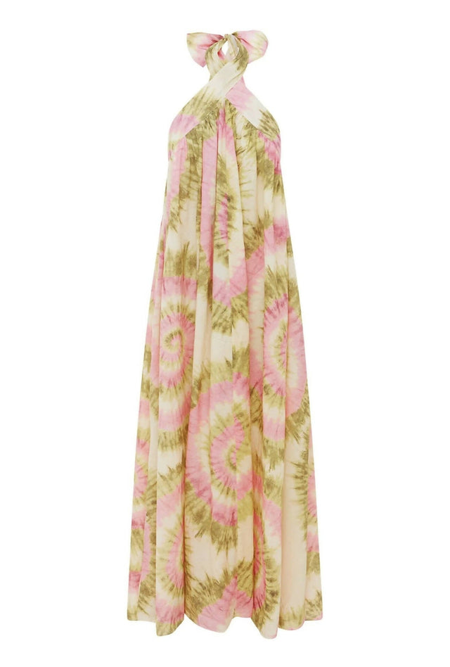ALEMAIS - Alemais Flash Tie Neck Midi Dress