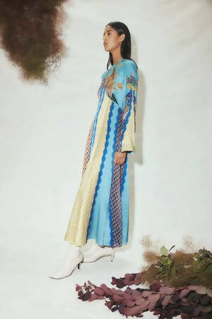 Alemais Gilly Flare Sleeve Dress Multi Size 14 - 14 / Multi - Dresses