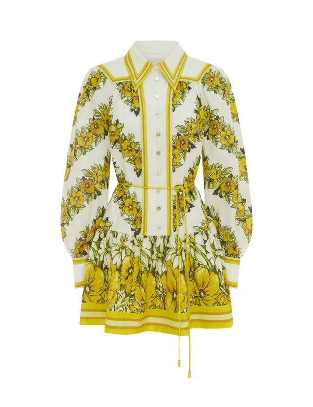 Alemais Gisela Mini Dress Print Size AU 14 & 16 - Dresses