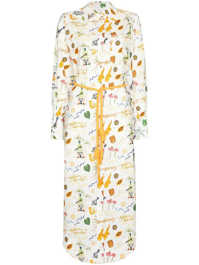 Alemais Golden Hands Shirtdress Print Size AU 14 - 14 / Multi - Dresses