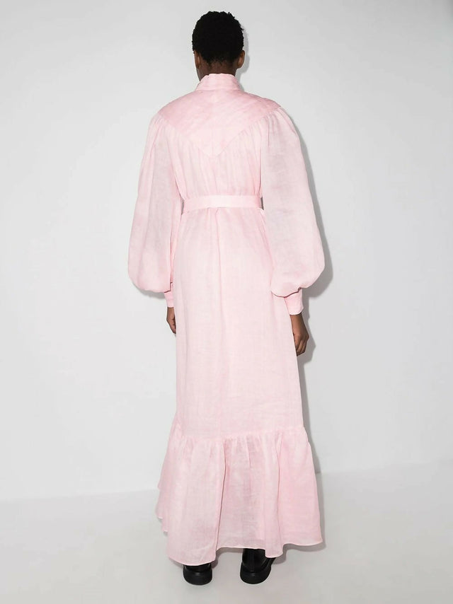 Alemais Halcyon Midi Dress - 14 / Pink - Dresses