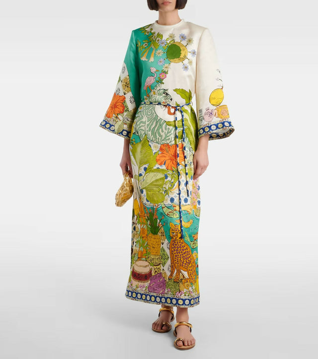 Alémais Hazel Silk Midi Exclusive - 16 / Multi - Dresses