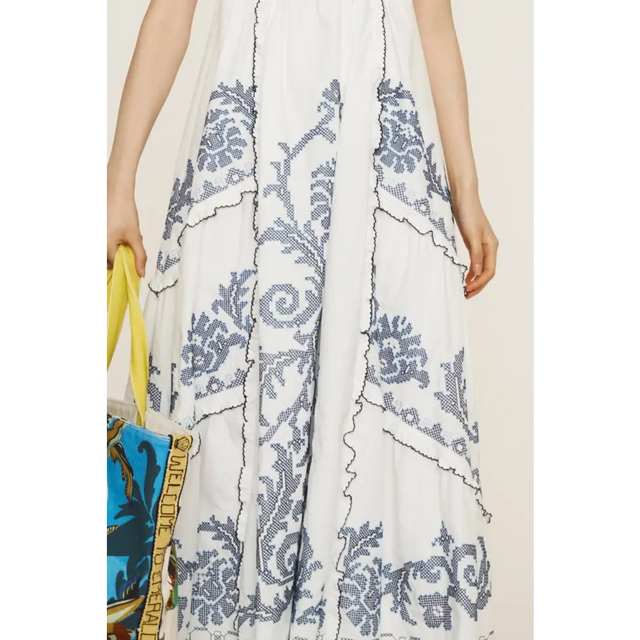 Alemais Hazel Smocked Embroidered Midi Dress White Size 10 - 10 / White - Dresses