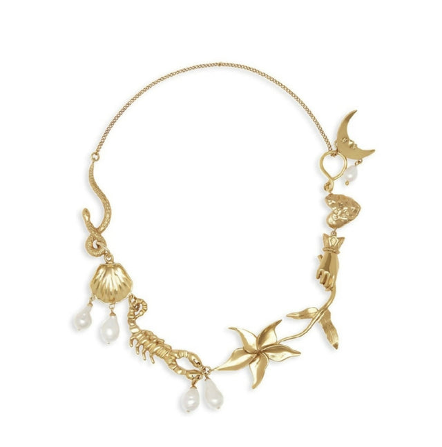 Alemais Hero Charm Necklace - Gold - Necklaces