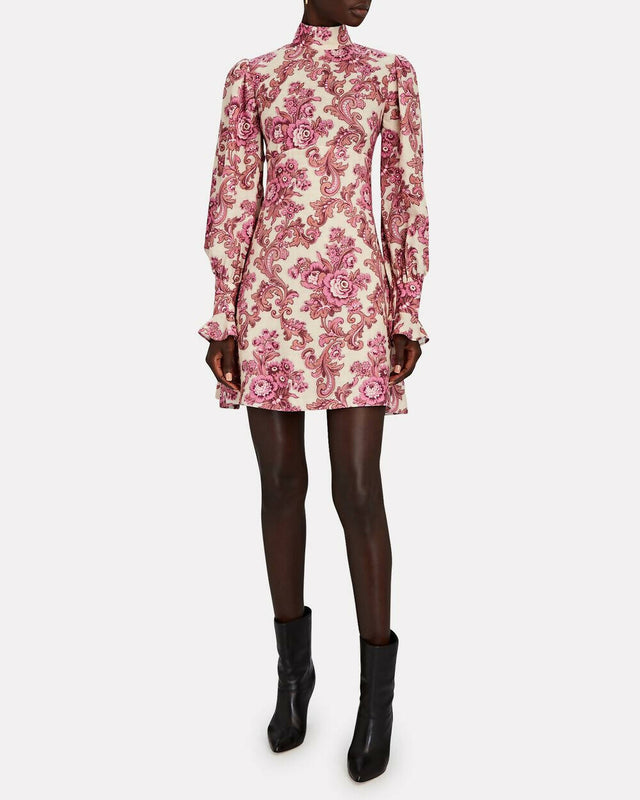 Alemais Isla Mini Dress Size 14 - 14 / Magenta - Dresses