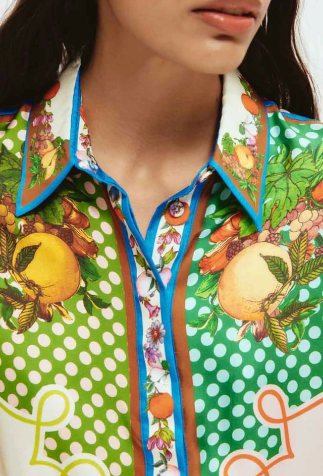 Alemais Lemonis Silk Shirt and Pant Set Multi Size 14 - 14 / Multi - Outfit Sets