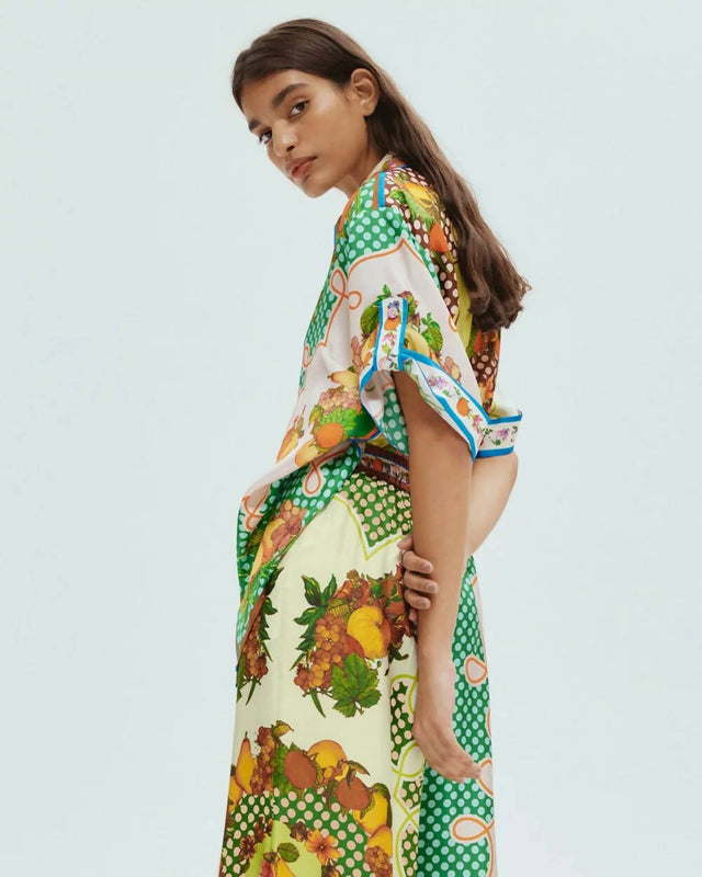 Alemais Lemonis Silk Shirt and Pant Set - Outfit Sets