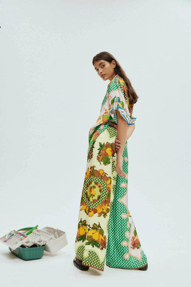 Alemais Lemonis Silk Shirt and Pant Set - Outfit Sets