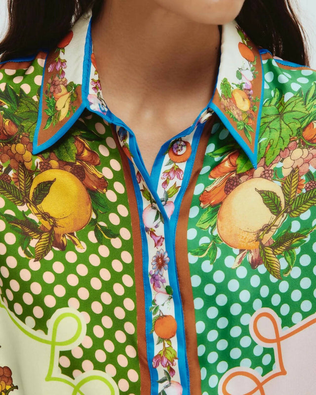 Alemais Lemonis Silk Shirt and Pant Set - Outfit Sets