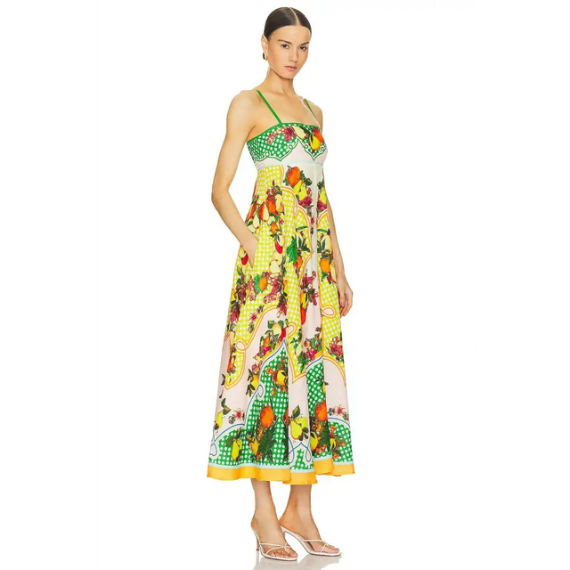 Alemais Lemonis Sundress In Multi Size AU 6 - 6 / Print - Dresses