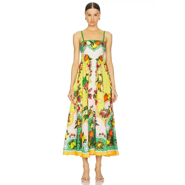 Alemais Lemonis Sundress In Multi Size AU 6 - 6 / Print - Dresses