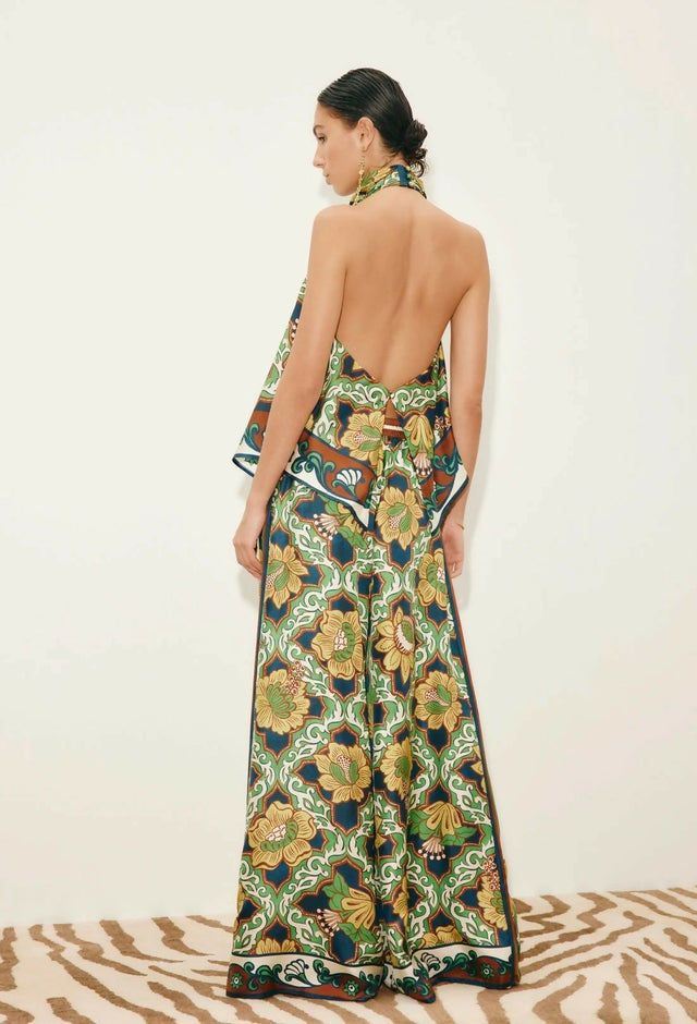 Alemais Liana Silk Top and Palazzo Pant Set - 10 / Multi - Outfit Sets