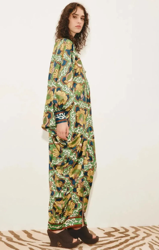 Alémais Liana V Neck Silk Midi - Dresses