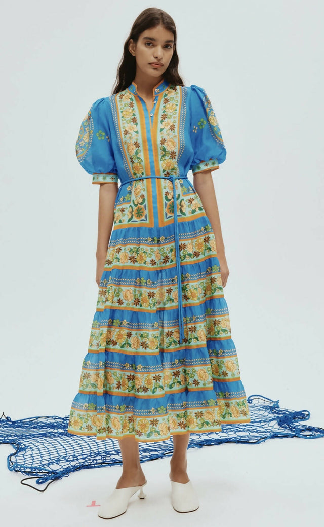 Alemais Linda Tiered Midi Dress - 8 / Multi - Dresses