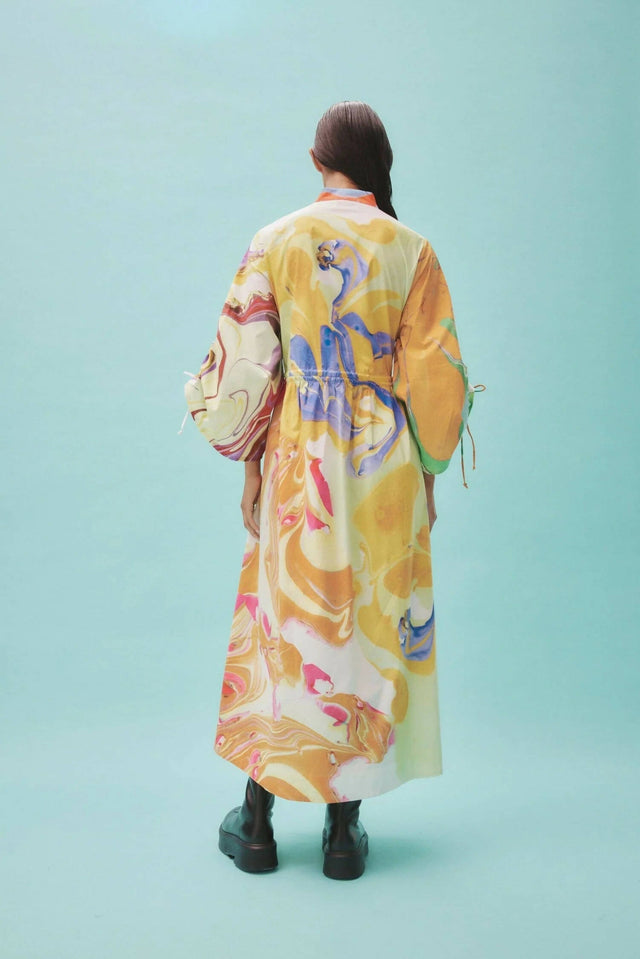 Alemais Luca Midi Shirt Dress Multi Size 16 - 16 / Multi - Dresses