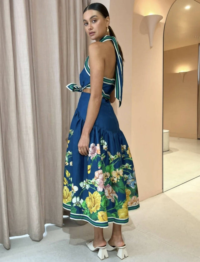 ALEMAIS - Alemais Lyla Halter Midi Dress