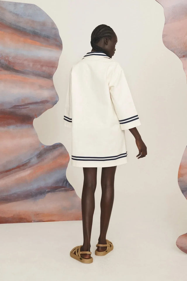 Alémais Marine Tunic - 16 / White - Dresses