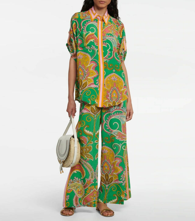 ALEMAIS - Alemais Marion Silk Shirt and Pant Set