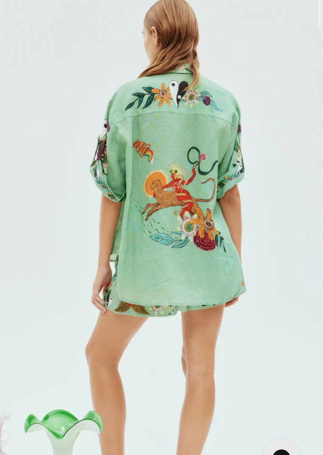 Alemais Meagan Linen Shirt and Short Set - Outfit Sets