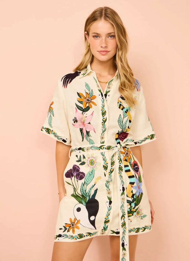 Alemais Meagan Mini Dress Print - Dresses