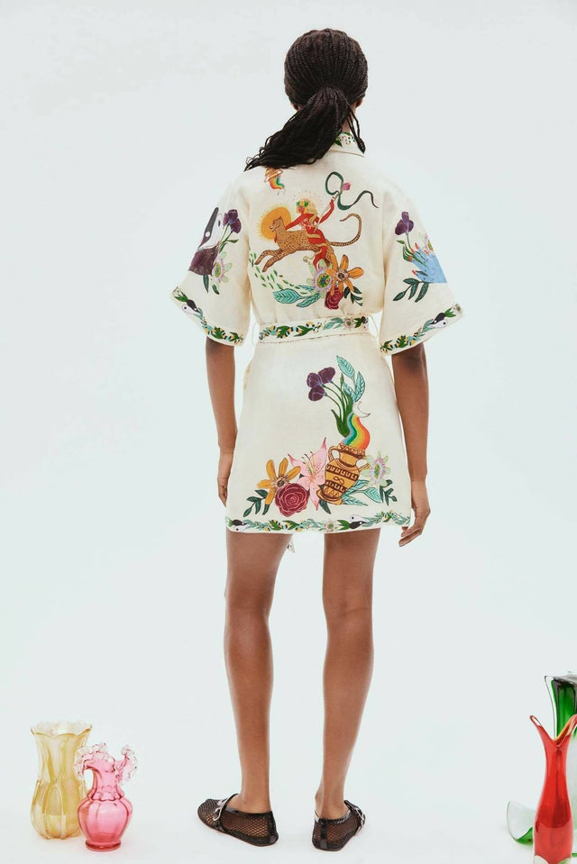 Alemais Meagan Mini Dress Print Size 16 - 16 / Print - Dresses