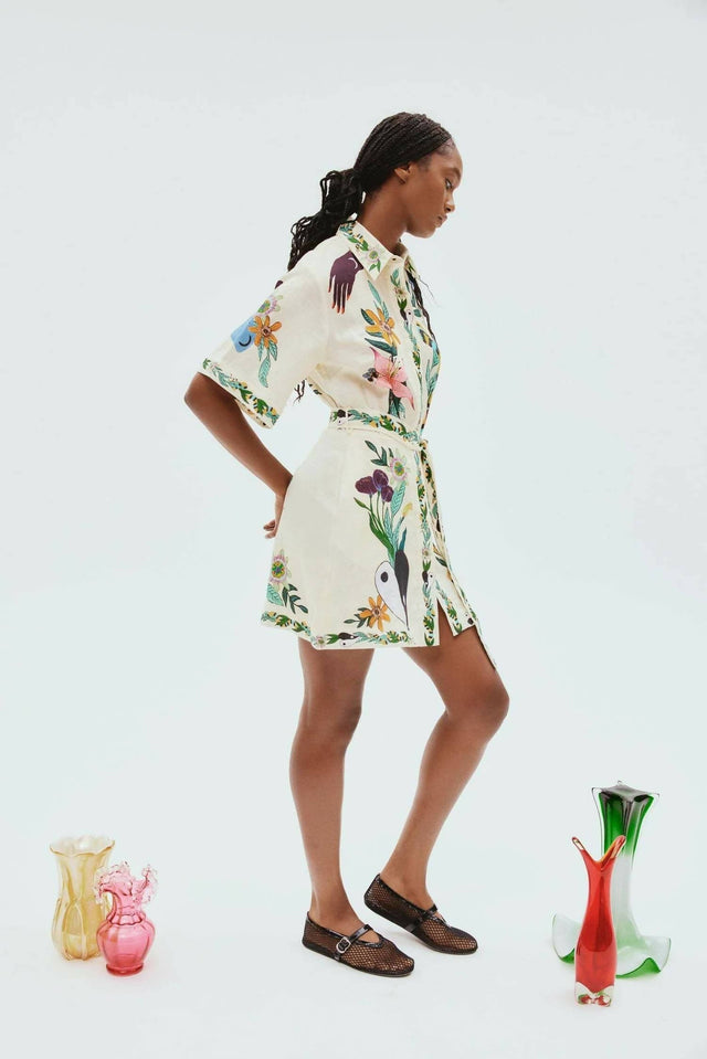 Alemais Meagan Mini Dress Print Size 16 - 16 / Print - Dresses
