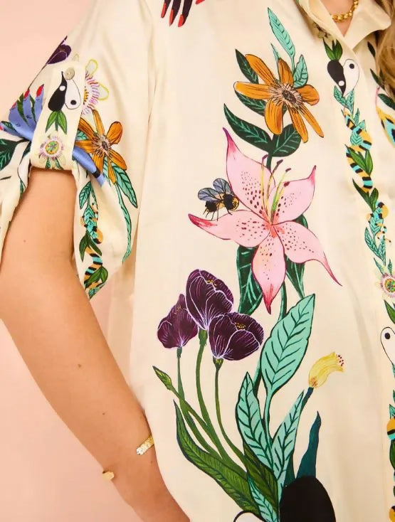 Alemais Meagan Silk Pant And Shirt Set Multi Print Size 6 - 6 / Print - Dresses