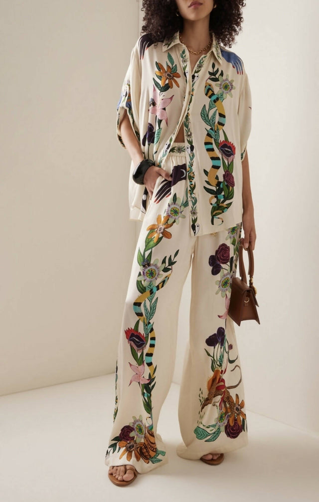 ALEMAIS - Alemais Meagan Silk Shirt and Pant Set