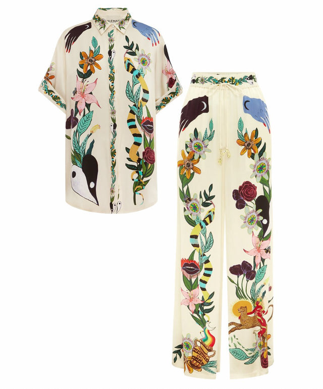 ALEMAIS - Alemais Meagan Silk Shirt and Pant Set
