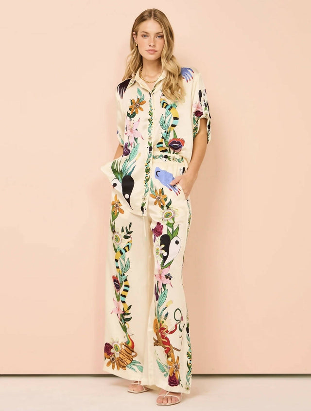 ALEMAIS - Alemais Meagan Silk Shirt and Pant Set