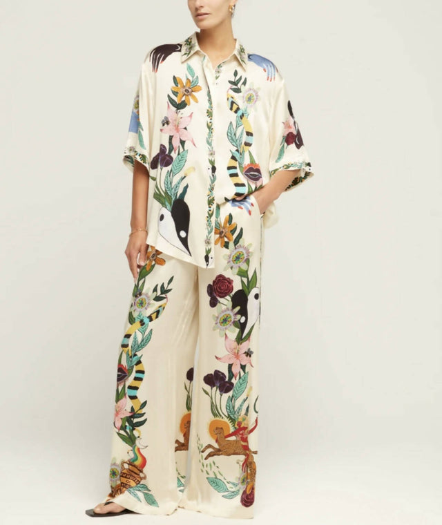 ALEMAIS - Alemais Meagan Silk Shirt and Pant Set