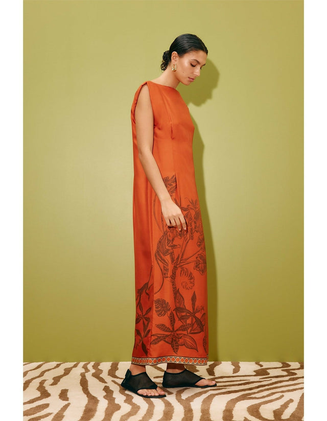 Alémais Monkey Dance Silk Midi - Dresses