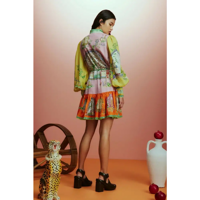 Alemais Monte Mini Dress - 10 / Print - Dresses
