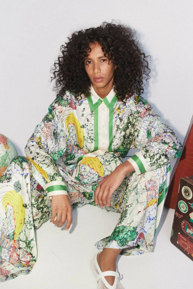 Alemais Odyssey Silk Shirt and Pant Set 14 & 16 - Outfit Sets