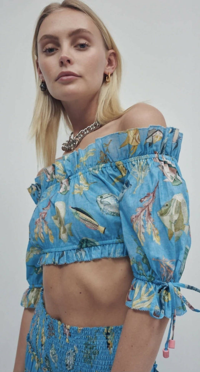 ALEMAIS - Alemais Otto Crop and Midi Skirt