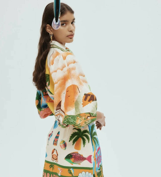 Alemais Paradiso Mini Dress - 8 / Print - Dresses