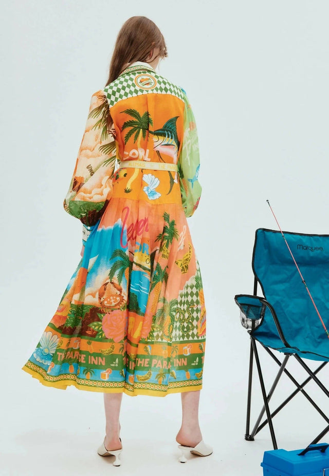 Alemais Paradiso Shirtdress in Multi - 12 / Print - Dresses