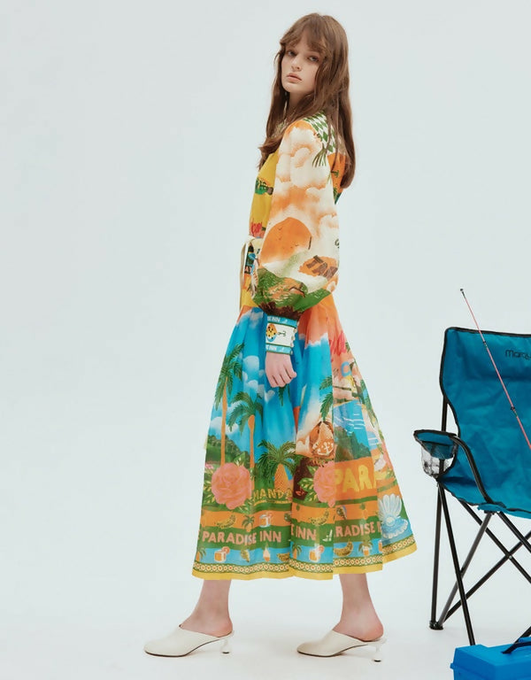 AlemaisParadisoShirtdressinMultiSide